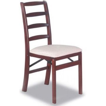 Shaker Ladderback Bridge Folding Chairs - Set of 2